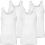 Black Snake Férfi trikó 2 darabos szett, Varrás nélküli tank top, Finom bordás hónaljtrikó 4XL fehér