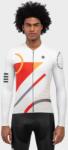 SIROKO Férfi hosszú ujjú mez Cycling SIROKO M2 Finish Line XL fehér|narancssárga