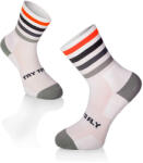 TRY TO FLY Fehér-szürke Microlon® futózokni 39 színes|szürke