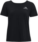 Under Armour Női rövid ujjú póló, Under Armour Rush Energy Core Short Sleeve, fekete XS fehér|fekete