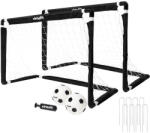 VIRTUFIT Gyerek focikapu készlet labdával és pumpával- 92 x 64 cm fekete