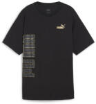 PUMA Póló Puma Power Logo Love, Fekete, Nők XS fekete