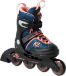 K2 Gyerek állítható görkorcsolya - K2 Merlin black/corall fekete|kék|narancssárga