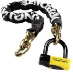 Kryptonite Zár lánc NEW YORK F. A. I. +lakat 14mm x 150cm fekete|sárga