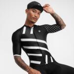 SIROKO Férfi rövid ujjú mez Cycling SIROKO M2 Finisher XS fehér|fekete