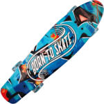 Action Penny Board könnyű kerekekkel 22'', PU, Alumínium, 90 KG Born to Skate kék