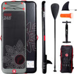 Pure2improve SUP Pure4Fun jóga deszka 2.45m 85 CM fekete