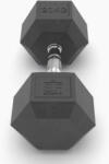 SUPRFIT Hexagonális gumi borjú súlyzó (egyedülálló) - 32, 5 kg fekete