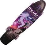 Action Penny Board könnyű kerekekkel 22'', PU, alumínium, Music Rhythm lila|szürke
