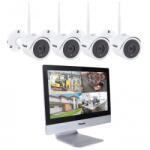 Secutek WiFi kamerarendszer Secutek SLG-WIFI3604M4FE200 - 4x2Mpix kamera, NVR kijelzővel