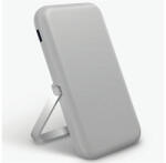 Uniq Hoveo mágneses Fast Wireless USB-C PD Power bank / külső akkumulátor / powerbank, kártyatartóval, 5000Mah, szürke (UNIQ-HOVEO-CHALKGREY)