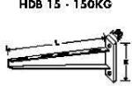 Elvan Suport perete 150kg 150mm (10HDB15-15/DG)