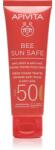 APIVITA Bee Sun Safe Anti-Spot and Anti-Age Tinted Face Cream SPF50 védő tonizáló krém arcra SPF 50 árnyalat Natural 50 ml