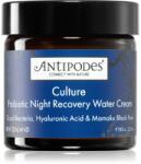 Antipodes Culture Probiotic Night Recovery Water Cream intenzív revitalizáló hidratáló arckrém probiotikumokkal 60 ml