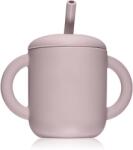 Mushie Training Cup with Straw ceasca cu pai Soft-lilac 175 ml