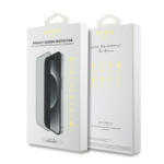 Apple Guess 2.5D iPhone 16 Pro / 17 / 17 Pro Privacy/betekintésgátló kijelzővédő üvegfólia, fekete (GUTGP16LBOKGCIP)