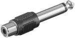 PremiumCord 6.35 jack mono dugó - RCA aljzat adapter (KJR-47) (KJR-47)