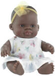 Miniland Papusa bebelus fetita africana 21 cm in rochita, corp parfumat, colectia My Friends and Me (ML33003) - roua Papusa
