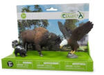 CollectA Set de 3 figurine pictate manual din America de Nord 84223 (COL84223UXP) - roua Figurina