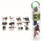 CollectA Cutie cu 12 minifigurine pictate manual Animale Salbatice 2 A1212 (COLA1212Box) - roua Figurina