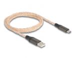 Delock Cablu de date Delock 88164, USB-A male - USB-C male, 1m, Transparent (88164)