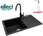 Elleci EASY3 gránit mosogató csapteleppel szett, nero EASY3SZETT (EASY3SZETT)