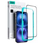ESR képernyővédő üveg (2.5D, 0.33mm, 9H + segédkeret) FEKETE GP-164280 (GP-164280)
