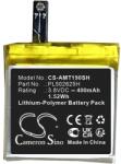 Cameron Sino Akkumulátor Amazfit GTR 47mm, 400 mAh, Li-Pol, 400 mAh, Li-Pol (CS-AMT190SH) - sunnysoft