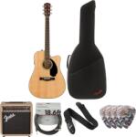 Fender CD-60SCE Dreadnought WN Deluxe Premium SET Natural Chitară electro-acustică Dreadnought