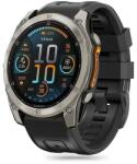 Tech-Protect szilikon szíj Garmin Fenix 5S / 5S PLUS / 6S / 6S Pro / 7S / 8 (43MM) - fekete