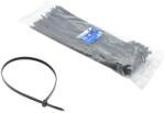 GEKO nylon kábelkötegelő fekete 350x7, 6mm UV álló 50db G17122 (G17122)