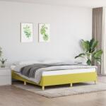 vidaXL zöld szövet ágykeret matrac nélkül 160 x 200 cm (3120976)