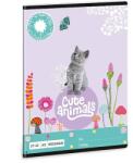 Ars Una A5-ös kockás füzet - Cuki állatok - Kitten