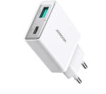 JOYROOM JR-TCF14 Hálózati Töltő 20W - USB-A + USB-C - Fehér (JR-TCF14)