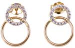 Ékszershop Köves karikás bedugós arany fülbevaló (1299381)