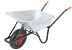 Gardebruk Roabă BARRY zincată, capacitate max. 100l/250kg, argintiu/negru