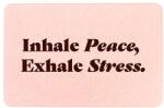 Artsy Doormats fürdőszobai szőnyeg Inhale Peace Exhale - többszínű Univerzális méret
