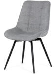 Artium Étkezőszék, szürke szövet kárpit, fekete fém láb, 90°/90° (bal/jobb) forgó mechanizmus - visszafordító funkció (HC-T1130_GREY2)