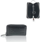  Jennifer Jones Női Bőr Kulcstartó 5139-1 Fekete - Krokko Mintával (34711798-1)