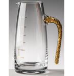 HARAHU Carafă de cristal cu măsurătoare - Aurie / 300ml KP35432 Pahar