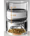 HARAHU Pahar de cristal cu măsurătoare - Aurie / Tip2 / 50ml KP35422 Pahar