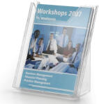 DURABLE Prospektustartó DURABLE Combibox A/4 asztali/fali 2 részes átlátszó (857819) - papir-bolt