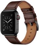  LEATHER Bőr szíj Apple Watch Ultra 1 / 2 (49mm) / 9 / 8 / 7 (45 mm) / 6 / SE / 5 / 4 (44 mm) / 3 / 2 / 1 (42 mm) sötétbarna