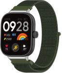  NYLON Cserélhető szíj Xiaomi Redmi Watch 4 fekete sötétzöld színhez
