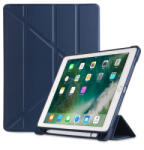  LEATHER Flip tok Apple iPad 9.7 (2018/2017) / iPad Air (1/2) sötétkék