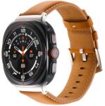  LEATHER Bőrszíj Samsung Galaxyhoz Watch Ultra 47mm világosbarna