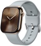  SILICONE Cserélhető szíj a Apple Watch 10-hez 46mm szürke
