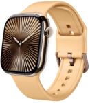  SILICONE Cserélhető szíj a Apple Watch 10-hez 46mm narancs