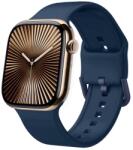  SILICONE Cserélhető szíj a Apple Watch 10-hez 46mm sötétkék