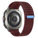  NYLON Cserélhető szíj Samsung Galaxy Watch Ultra 47mm bordóhoz